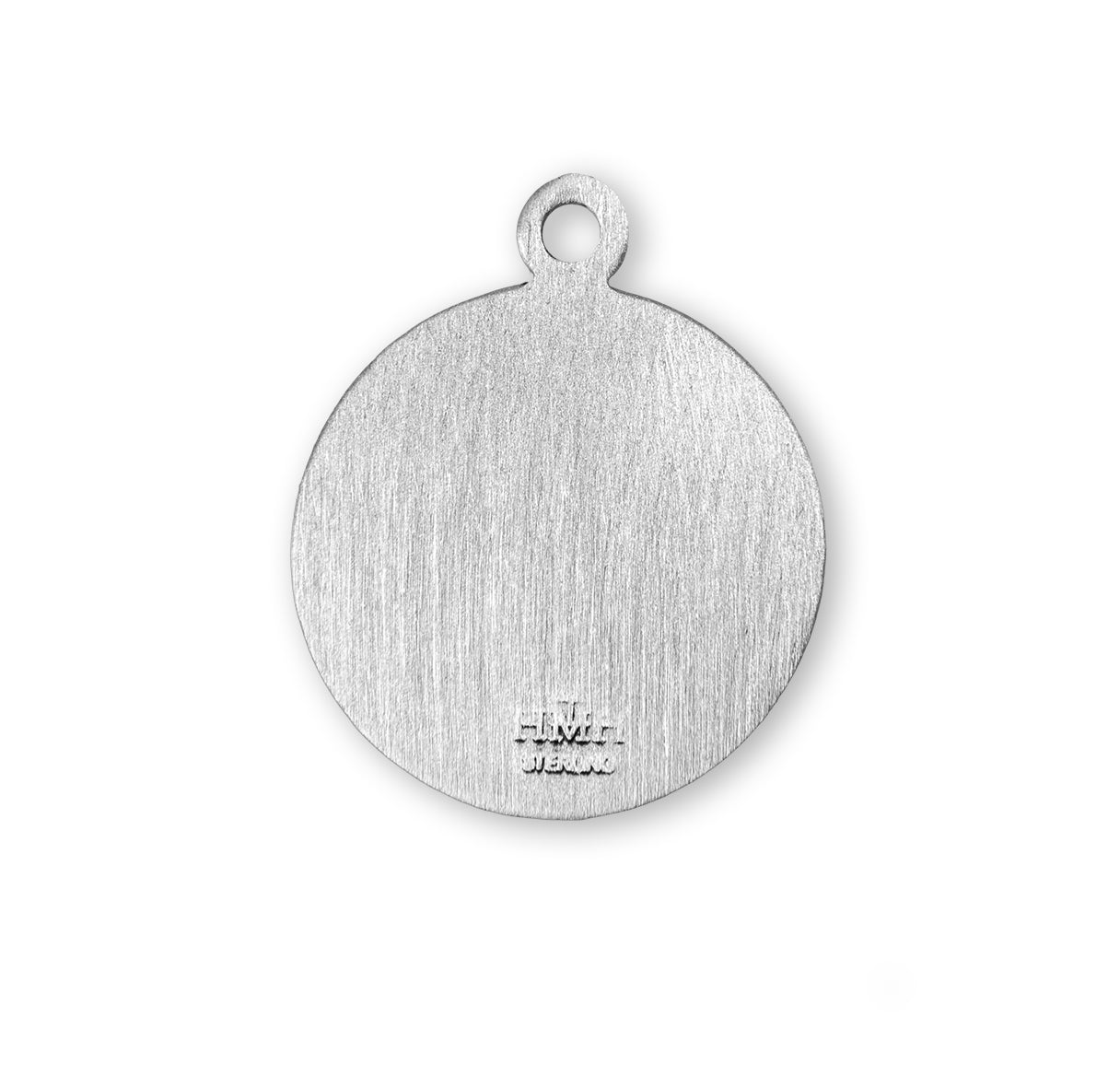 Patron Saint Roch Round Sterling Silver Medal