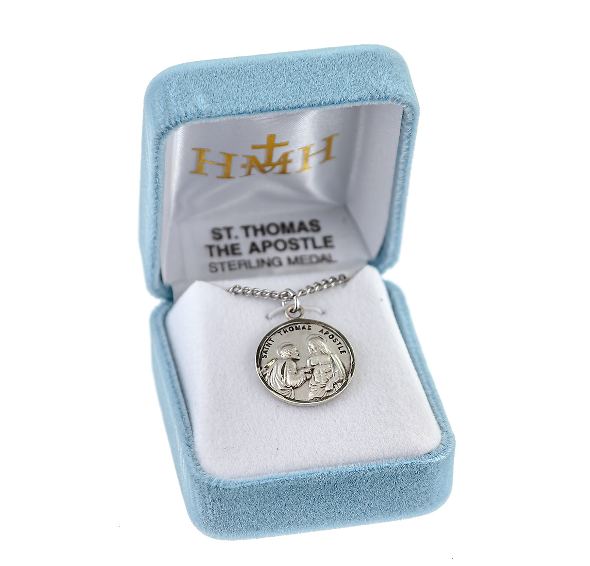 Patron Saint Thomas the Apostle Round Sterling Silver Medal