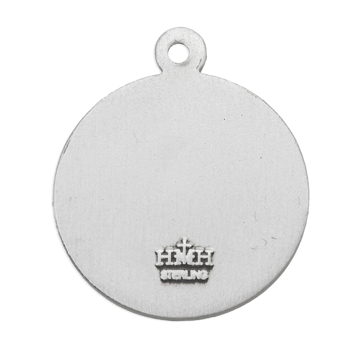 Patron Saint Joan of Arc Round Sterling Silver Medal