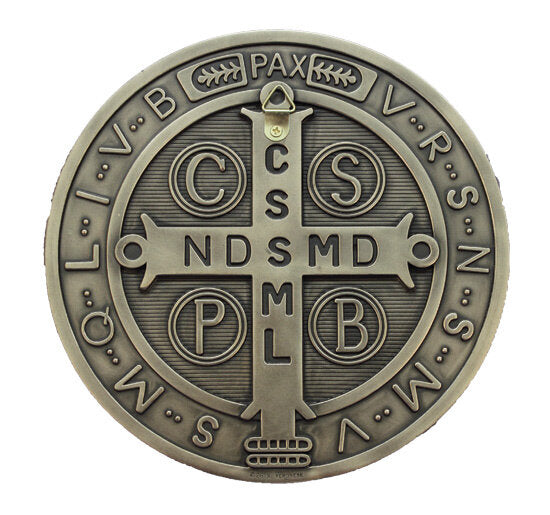 Saint Benedict Medal Wall Plaque 7"