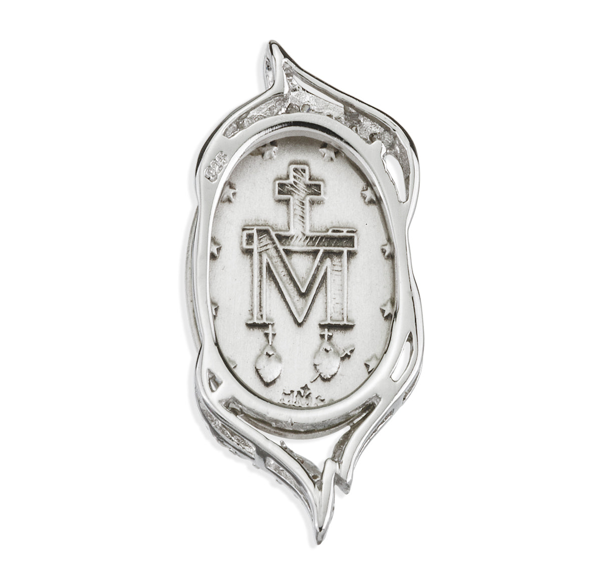 Sterling Silver Oval Miraculous Medal