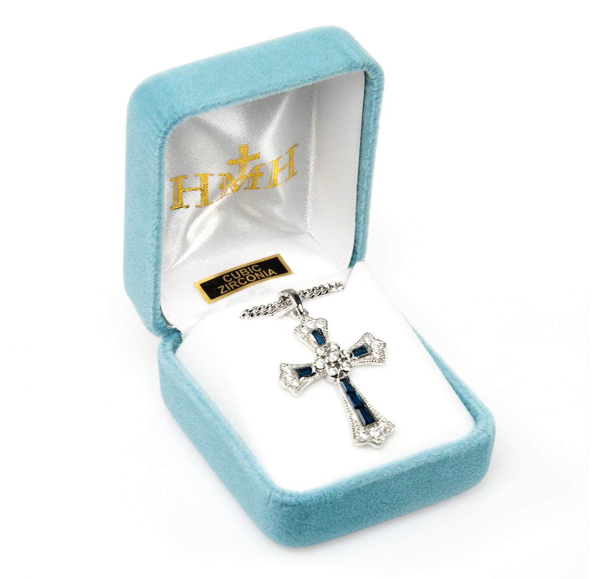 Sapphire and Crystal Cubic Zirconia's "CZ's" Cross