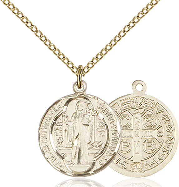 14kt Gold Filled Saint Benedict Pendant