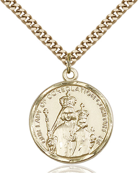 14kt Gold Filled Our Lady of Consolation Pendant