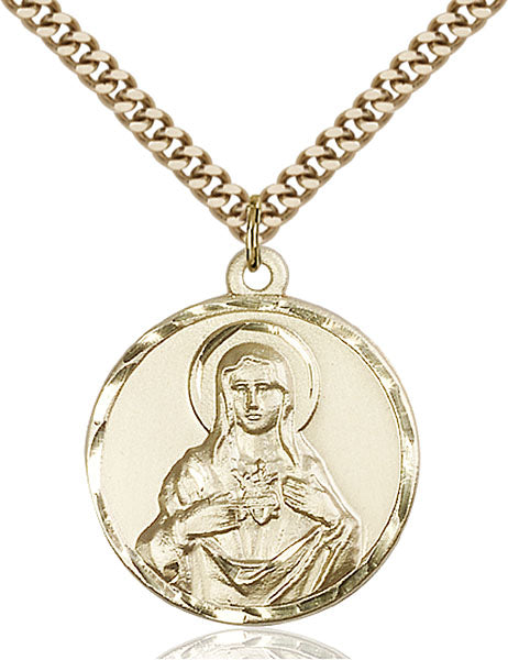14kt Gold Filled Immaculate Heart of Mary Pendant
