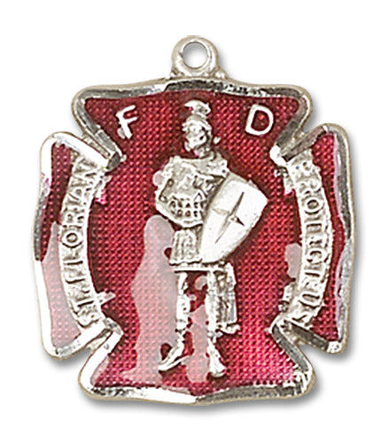 Sterling Silver Saint Florian Pendant