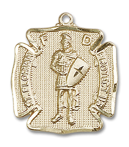14kt Gold Filled Saint Florian Pendant