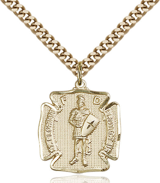 14kt Gold Filled Saint Florian Pendant