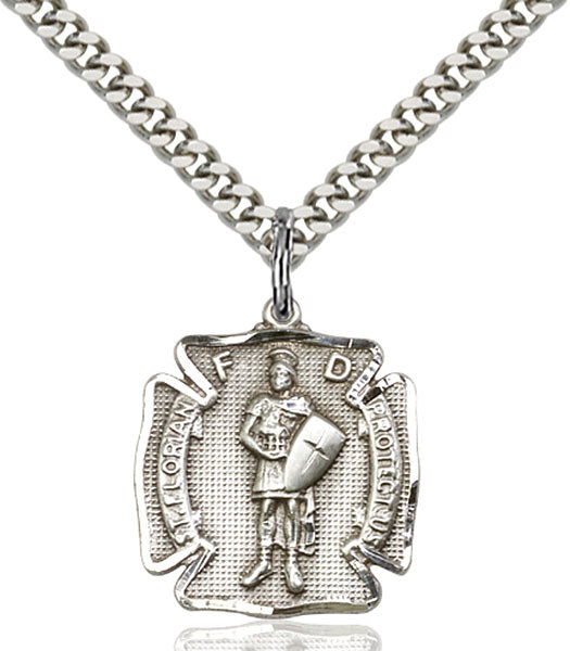 Sterling Silver Saint Florian Pendant