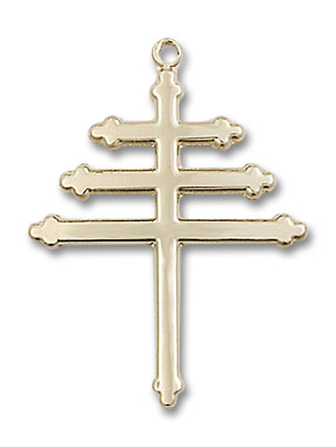 14kt Gold Maronite Cross Medal
