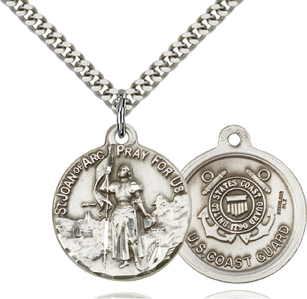Sterling Silver Saint Joan of Arc Pendant