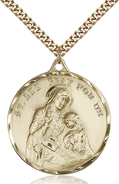 14kt Gold Filled Saint Ann Pendant