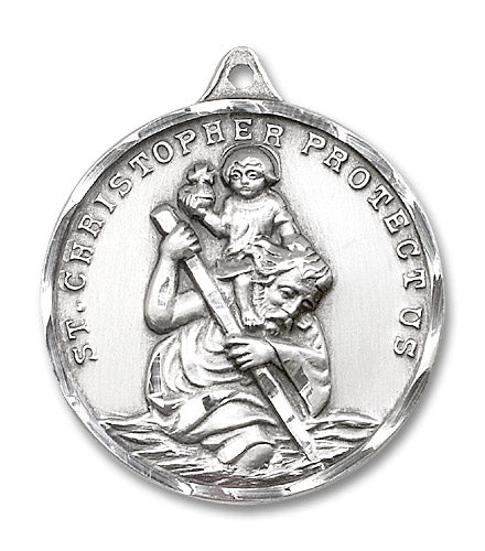 Sterling Silver Saint Christopher Pendant