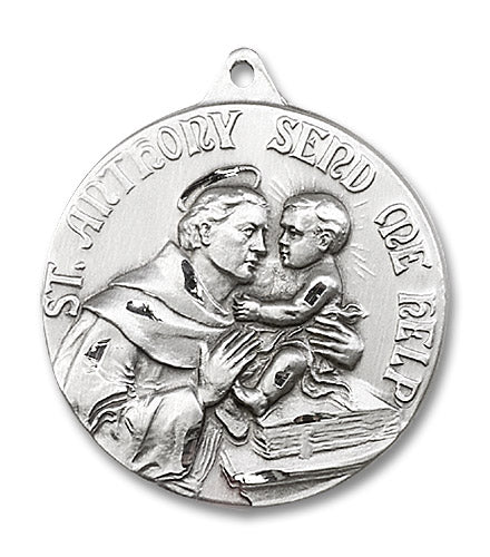 Sterling Silver Saint Anthony Pendant