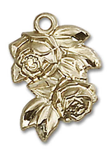 14kt Gold Rose Medal