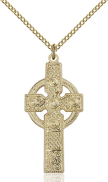 14kt Gold Filled Kilklispeen Cross Pendant