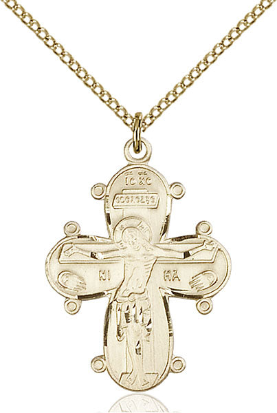 14kt Gold Filled Christian Cross Pendant
