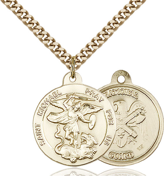 14kt Gold Filled Saint Michael the Archangel Pendant