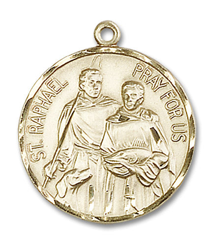 14kt Gold Filled Saint Raphael the Archangel Pendant