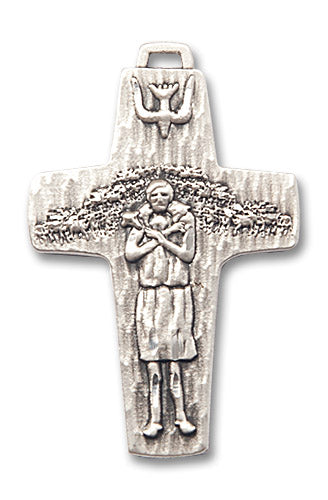 Sterling Silver Papal Crucifix Pendant