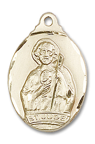 14kt Gold Saint Jude Medal