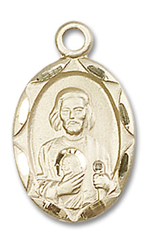 14kt Gold Saint Jude Medal