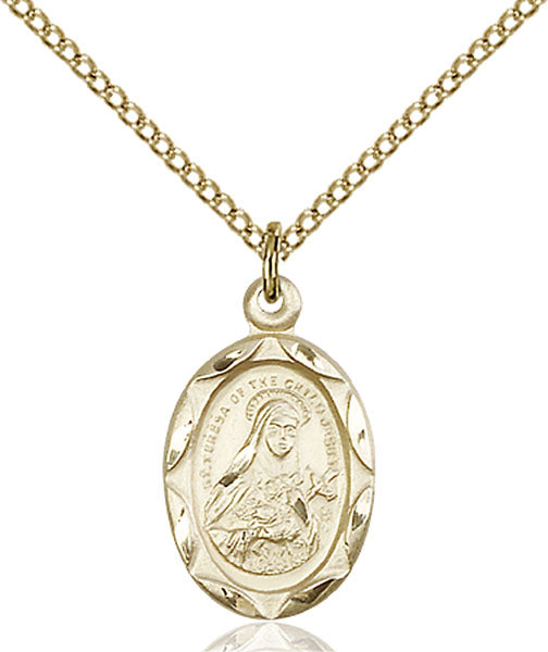 14kt Gold Filled Saint Theresa Pendant