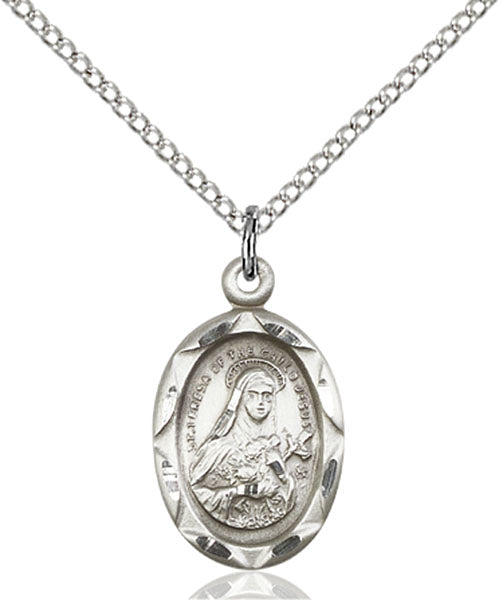 Sterling Silver Saint Theresa Pendant