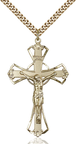 14kt Gold Filled Crucifix Pendant