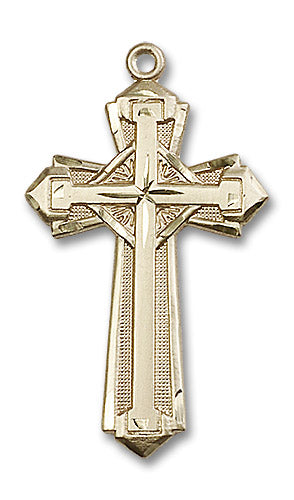 14kt Gold Cross Medal