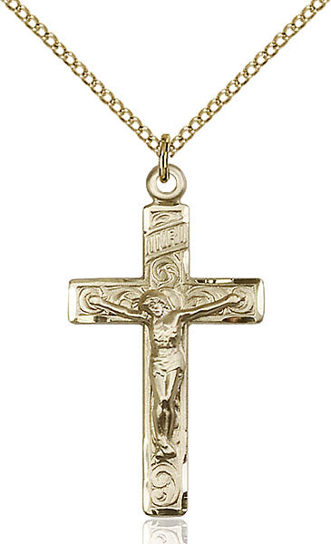 14kt Gold Filled Crucifix Pendant