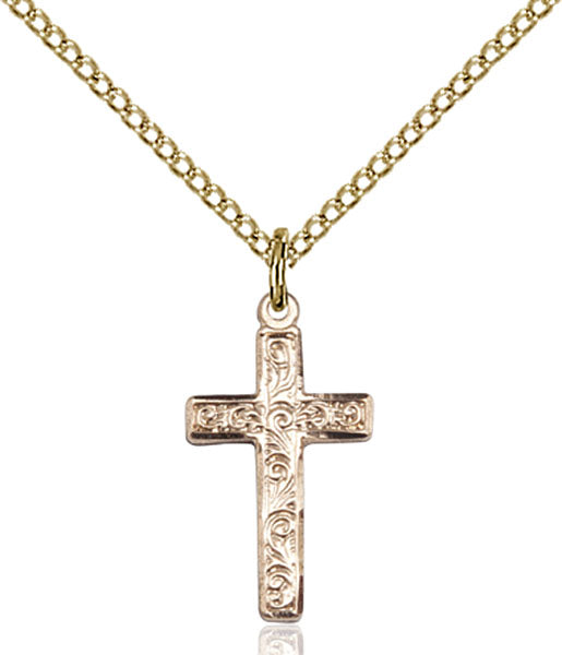 14kt Gold Filled Cross Pendant