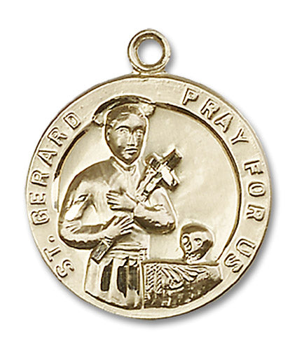 14kt Gold Saint Gerard Medal