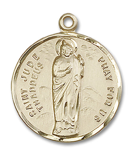 14kt Gold Saint Jude Medal