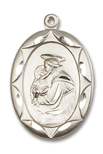 Sterling Silver Saint Anthony Pendant