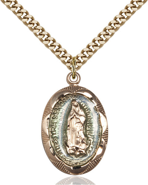 14kt Gold Filled Our Lady of Guadalupe Pendant