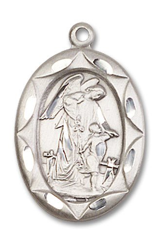 Sterling Silver Guardian Angel Pendant
