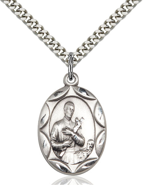 Sterling Silver Saint Gerard Pendant