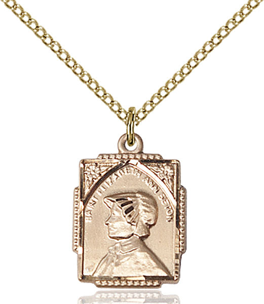 14kt Gold Filled Saint Elizabeth Ann Seton Pendant