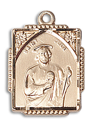 14kt Gold Saint Jude Medal