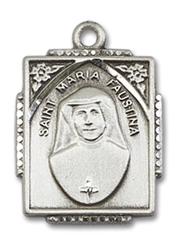 Sterling Silver Saint Maria Faustina Pendant