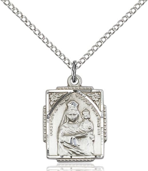 Sterling Silver Our Lady of Prompt Succor Pendant