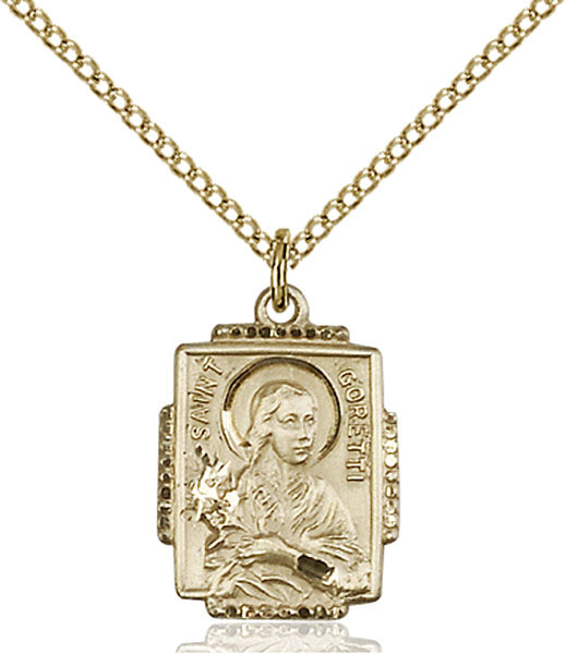 14kt Gold Filled Saint Maria Goretti Pendant