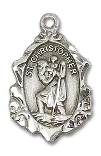 Sterling Silver Saint Christopher Pendant