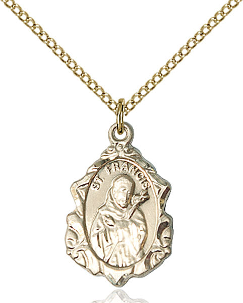 14kt Gold Filled Saint Francis Pendant