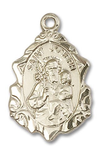 14kt Gold Saint Joseph Medal