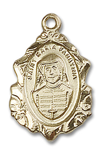 14kt Gold Maria Faustina Medal