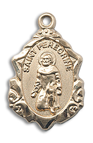 14kt Gold Filled Saint Peregrine Pendant