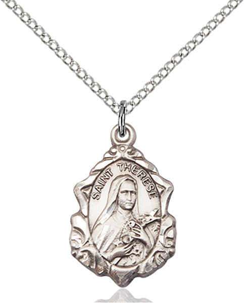 Sterling Silver Saint Therese of Lisieux Pendant