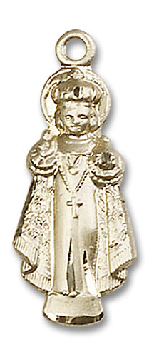 14kt Gold Infant of Prague Medal